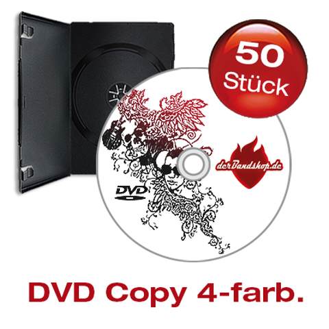 50 DVDs mit 4 farbigem Labeldruck
