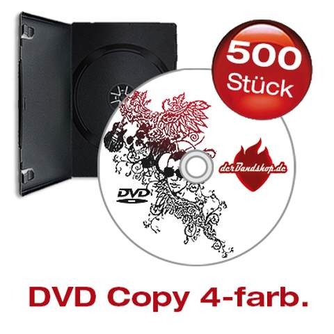 500 DVDs mit 4 farbigem Labeldruck