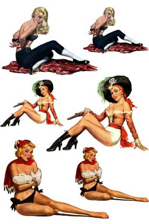 Waterslide Decal - Pin-Up Themes 1