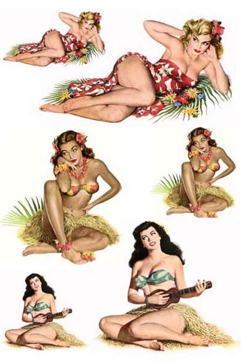 Waterslide Decal - Pin-Up Themes 2