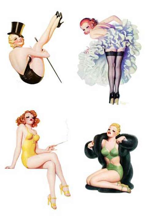 Waterslide Decal - Pin Up Art Deco 2