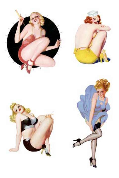 Waterslide Decal - Pin Up Art Deco 3
