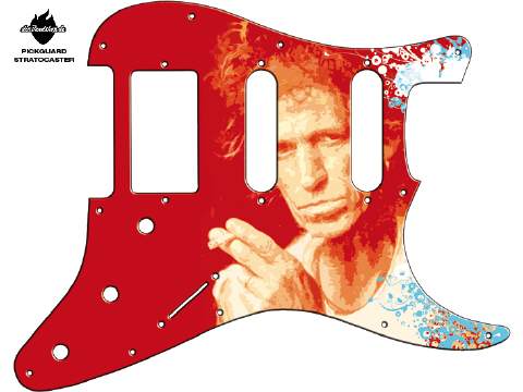 Design Pickguard - Keith red
