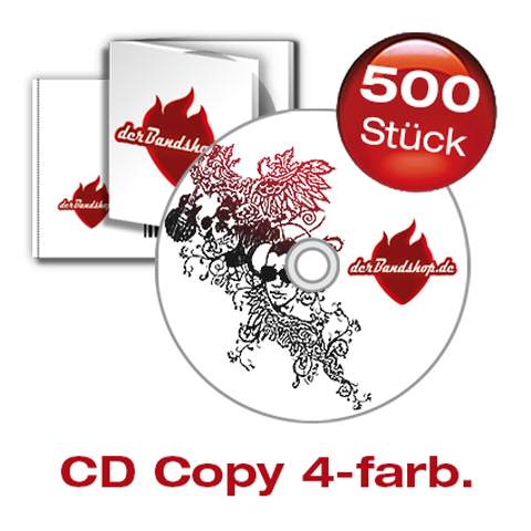 500 CDs mit 4 farbigem Labeldruck