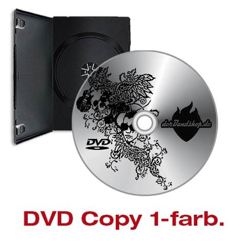 DVD-Produktion mit 1-farb Labeldruck